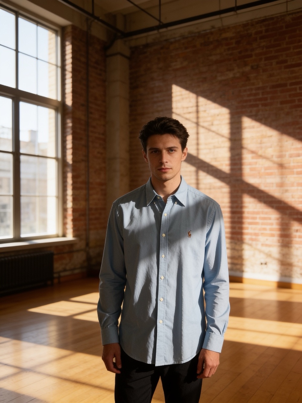 Polo by Ralph Lauren Men’s Light Blue Button-Down Shirt